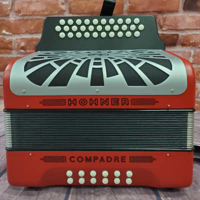 Hohner Compadre *Make Offer* GCF Red Accordion SOL Acordeon +Bag, Straps, Back Pad, Shirt | NEW Authorized Dealer image 2