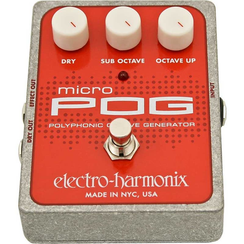 Electro-Harmonix Micro Pog Polyphonic Octave Generator Pedal - The
