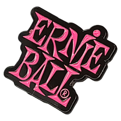 Ernie Ball Pins Pink Logo, Green Logo and Silver Eagle Set