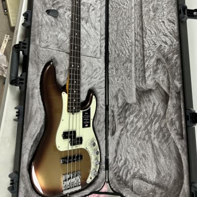 Fender American Ultra Precision Bass with Rosewood Fretboard - Mocha Burst image 6