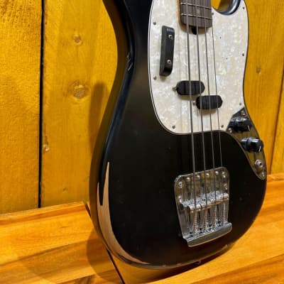 JMJ Road Worn Mustang Bass Black Fender image 10