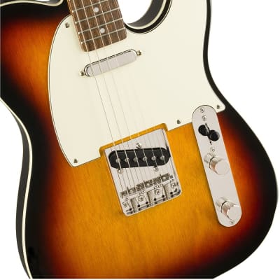 Squier Classic Vibe '60s Custom Telecaster Electric Guitar Laurel FB, 3-Color Sunburst image 4