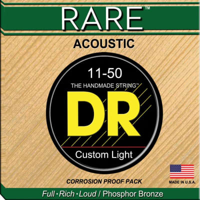 DR Strings RPML-11 Rare Phosphor Acoustic Guitar Strings image 3