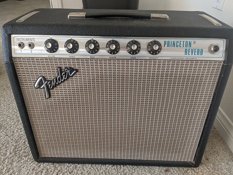 Fender Vintage Princeton Reverb  Unknown, 30+ ye Brown image 1