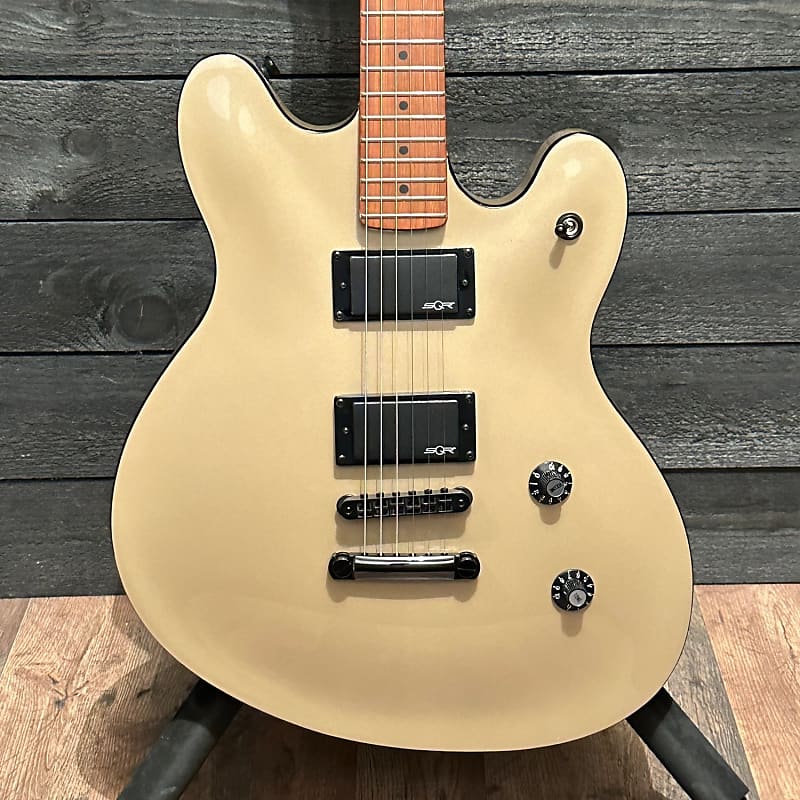 Fender Squier Contemporary Active Starcaster Semi Hollow Body Electric Guitar - Shoreline Gold image 1