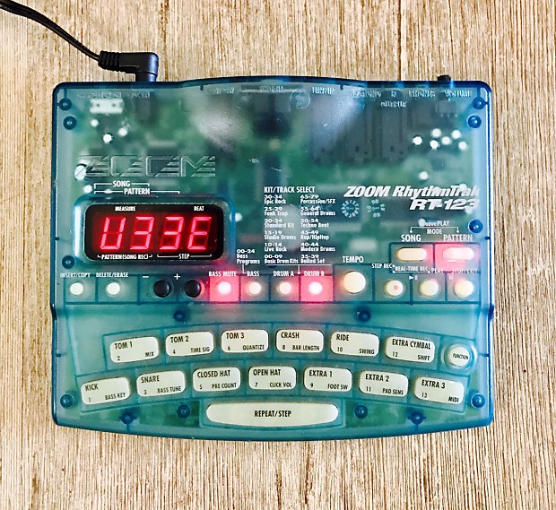 Zoom RhythmTrak RT 123 Drum Machine Bondi Blue Reverb