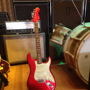 Fender 2012 Fender 1960 Stratocaster Custom Shop Relic 2012 Candy Apple Red image 5