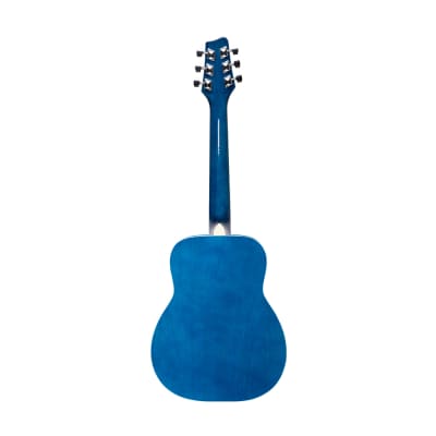 Stagg 1/2 Size Kids Real Blue Acoustic Guitar w/ Padded Gig Bag image 4