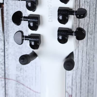 Sozo Z Series ZVW Flying V Electric Guitar White w Black Bevel w Hardshell Case image 14