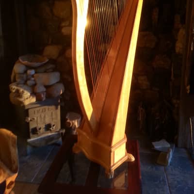Aoyama 36 string lever Harp Troubadour or Irish Harp 5 full