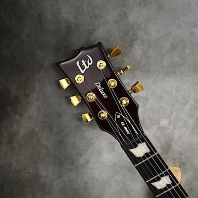 ESP Left Handed LTD EC-1000 2022 Gold Andromeda Lefty Guitar image 6