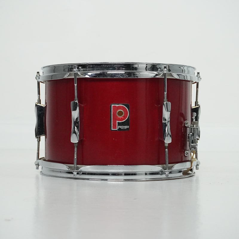 Premier 12” x 7” Snare in Red 1970s - Red image 1