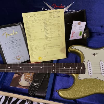 UNPLAYED! 2023 Fender Custom Shop Dick Dale Stratocaster - NOS - Chartreuse Sparkle - 7.9 lbs Authorized Dealer! SAVE BIG! - G01790 image 11