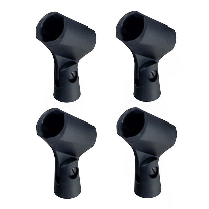 Four (4) Pack Mic Clips Unbreakable Rubber Standard | Reverb