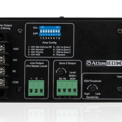 Atlas IED AA35G Mixer Amplifier with 3-Inputs, 35 Watts image 3