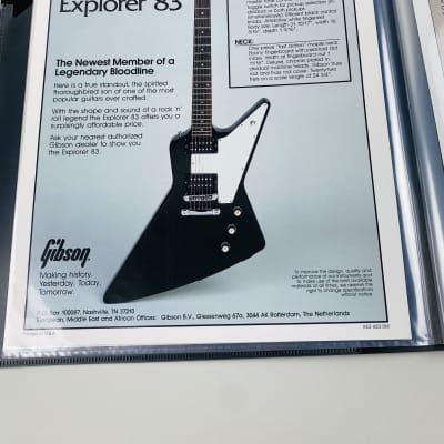 Gibson USA Explorer DELUXE CORDURA GIG BAG Case Guitar Black