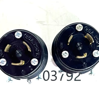 Hubbell HBL2321BK 20A-250V Locking Connector Plug #03792 (Lot of 2)THS image 2