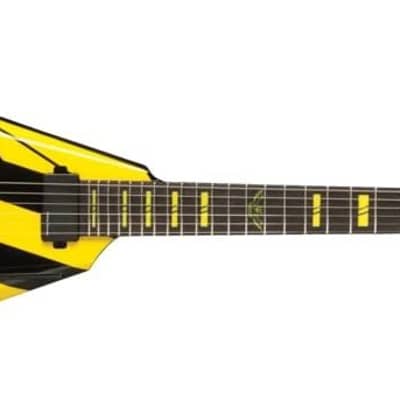 Washburn Parallaxe 6-String Electric Guitar, Black-Yellow Washburn Parallaxe 6-String Electric Guitar, Black-Yellow
