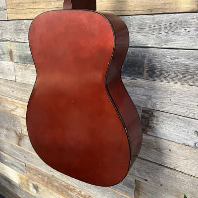 (16169) Silvertone 319 Acoustic Guitar w/ chipboard case image 7