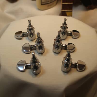 (1) Set  Grover Guitar Tuners Chrome 60s Vintage image 5