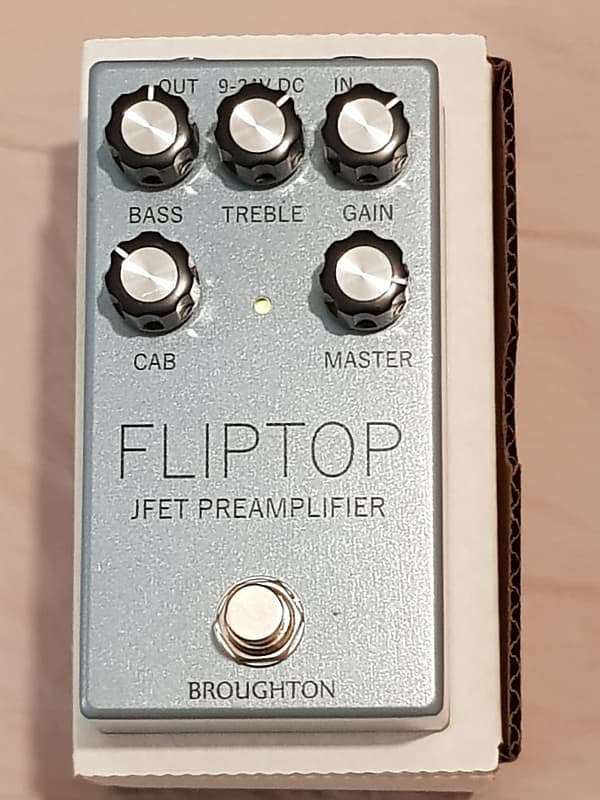 Broughton Fliptop Preamp Pedal Mint In The Box Reverb UK