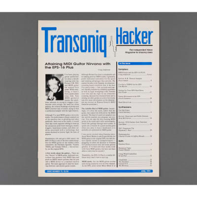 Transoniq Hacker Ensoniq User's Newsletter Issue #72
