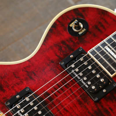 2007 Gibson 1968 Les Paul Custom Reissue Figured Red Tiger Signed by Zakk Wylde + COA OHSC image 8