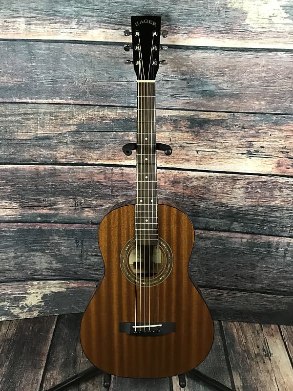 Used Zager 2012 EZPlay ZAD15 Mahogany Parlor Guitar with Reverb