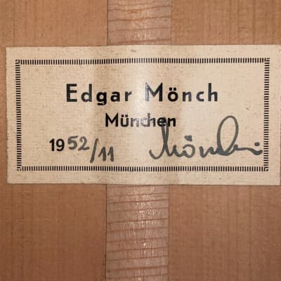 Edgar Mönch (Monch) 1952 - fine and lightweight German classical guitar in the style of a Torres with elements of a Hauser image 12