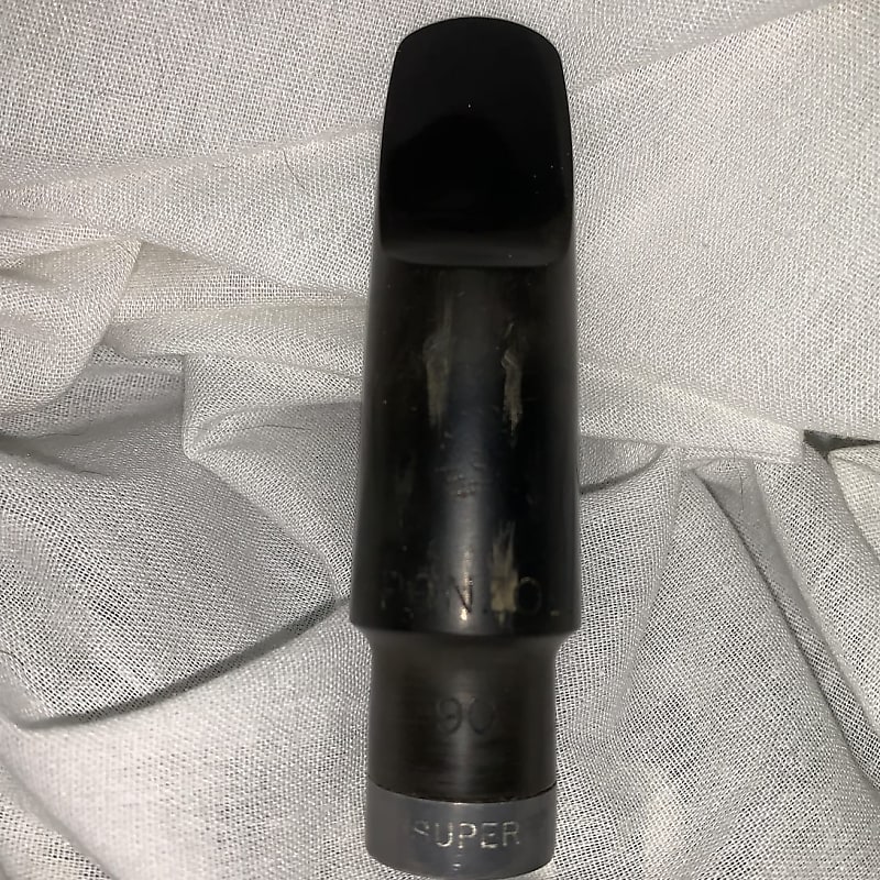 Ponzol Eb Alto saxophone mouthpiece Super  1990’s +/- Black Hard rubber image 1