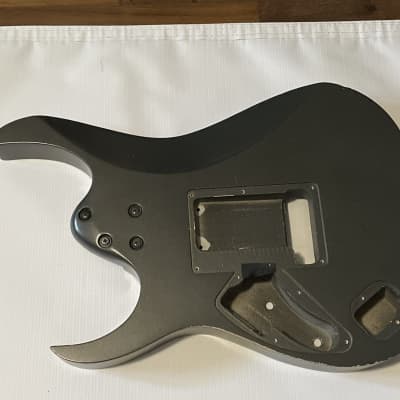 1999 Japan Fujigen Ibanez RG7620 7 String Refinished Grey Nickel Guitar Body Floyd Ready image 12