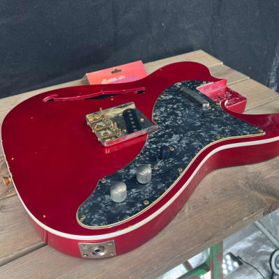 Real Life Relics Fully Loaded 69 Tele® T  Body Top Bound Aged Candy Apple Red #3 image 7