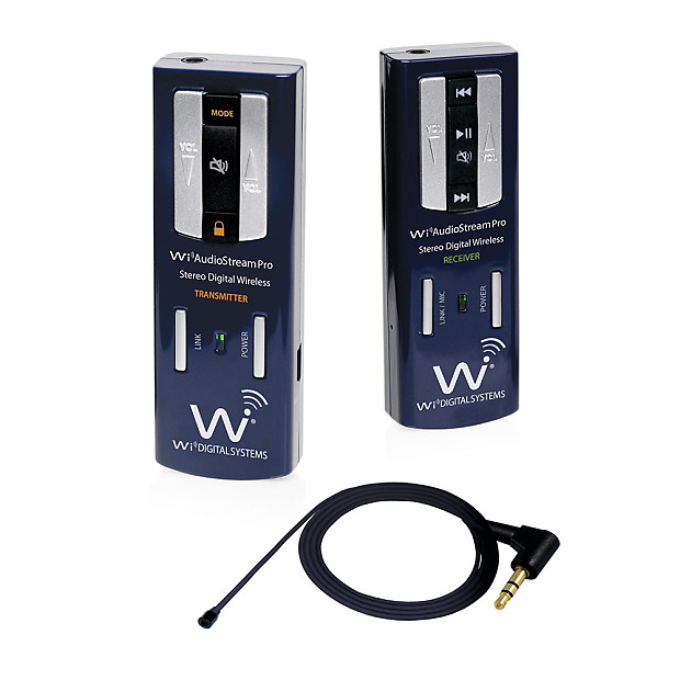 Wi Digital WI-ASPAV AudioStream Portable Digital Wireless Lavalier Microphone System image 1