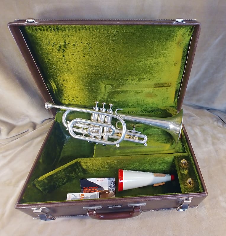 Getzen 300 Series Silver Plated Excellent Condition Reverb