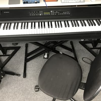 Yamaha KX8 88-key fully weighted hammer action keys midi controller, stand,  foot pedal, and chair image 1