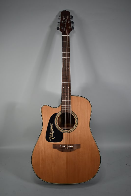Takamine P1DC-LH Natural Finish Left-Handed Acoustic-Electric Guitar image 1