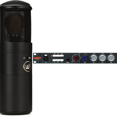 Warm Audio WA-8000 Large-diaphragm Tube Condenser Microphone  Bundle with Warm Audio WA73-EQ Microphone Preamp & EQ image 1