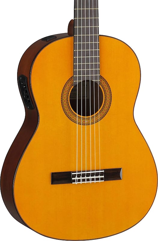 Yamaha CGX102 Acoustic-Electric Classical Guitar, Natural image 1