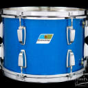 1960s 70s Ludwig 9"x13" Blue Sparkle Rack Tom Vintage Drum Blue Olive Badge