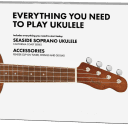 Fender Seaside soprano ukulele pack 2019 Natural