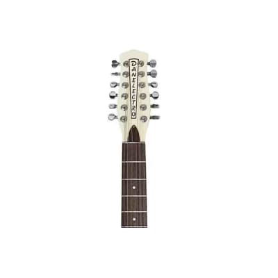 Danelectro D59V12-VWHT Shorthorn Shape Vintage 12-String Electric Guitar image 5