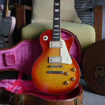 CLEAN 1980 Tokai Love Rock LS-60 Cherry Sunburst w/Lifton Style Hardcase, Made in Japan, MIJ, Lawsuit image 4
