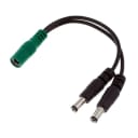 Voodoo Labs - Current Doubler Adapter Cable - Dual Straight to Straight - 2.1mm / 4inch