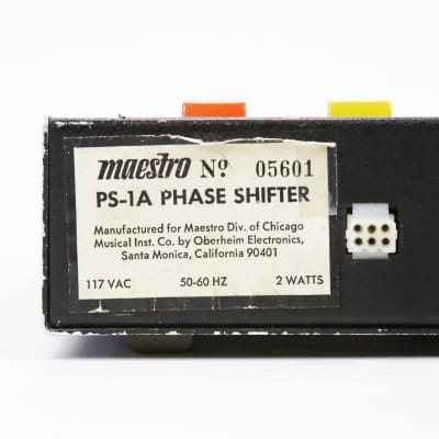 1973 Maestro PS-1A Phase Shifter Vintage 100% All Original Phaser Effects Pedal Chorus Leslie Analog Effect image 11