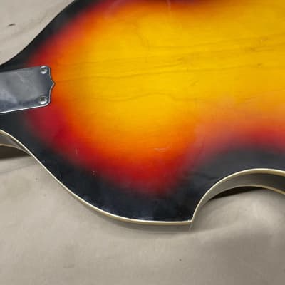 Teisco Royal Artist Bruno Violin Semi-Hollow Body Guitar MIJ Made In Japan Vintage Sunburst image 20