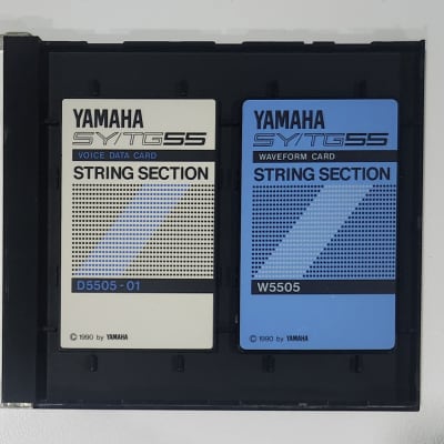 Yamaha SY/TG55 Sound Card Set - String Section (D5505-01 voice data card & W5505 waveform card) both tested and working