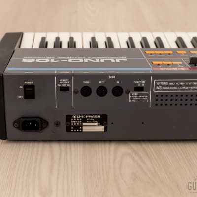 1980s Roland Juno-106 Vintage Analog Synthesizer, Serviced w/ Case image 11