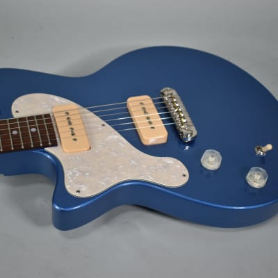 Koll Junior Glide Special Lake Placid Blue Left-Handed Electric Guitar w/OHSC image 8
