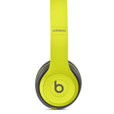 Beats by Dre Solo 2  Wireless Active On-Ear Headphone in Shock Yellow image 7