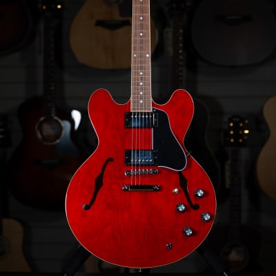 2002 Gibson USA ES-335 DOT, Heritage Cherry Flame Top/Back 